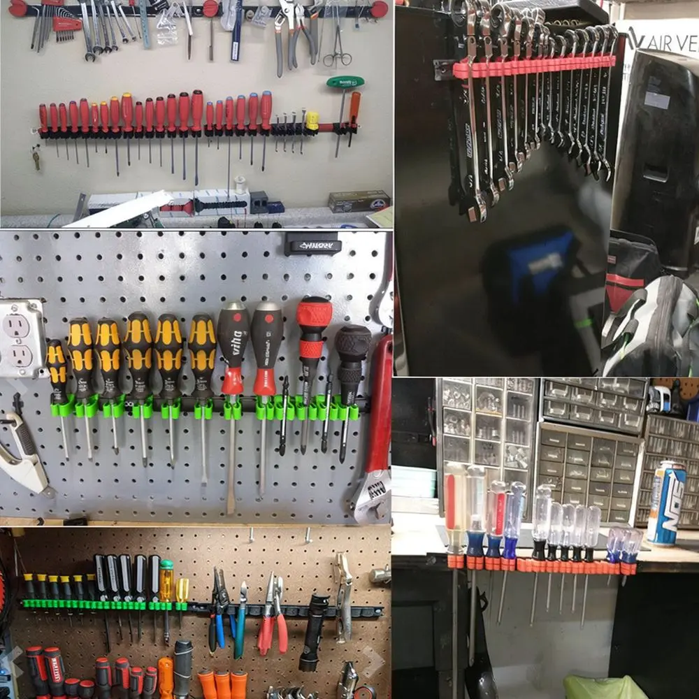 Tool Storage Rack Plastic Organizer For Difan Hardware Tools Screwdriver Wrench Pliers Holder Shop Workshop Wall Rack