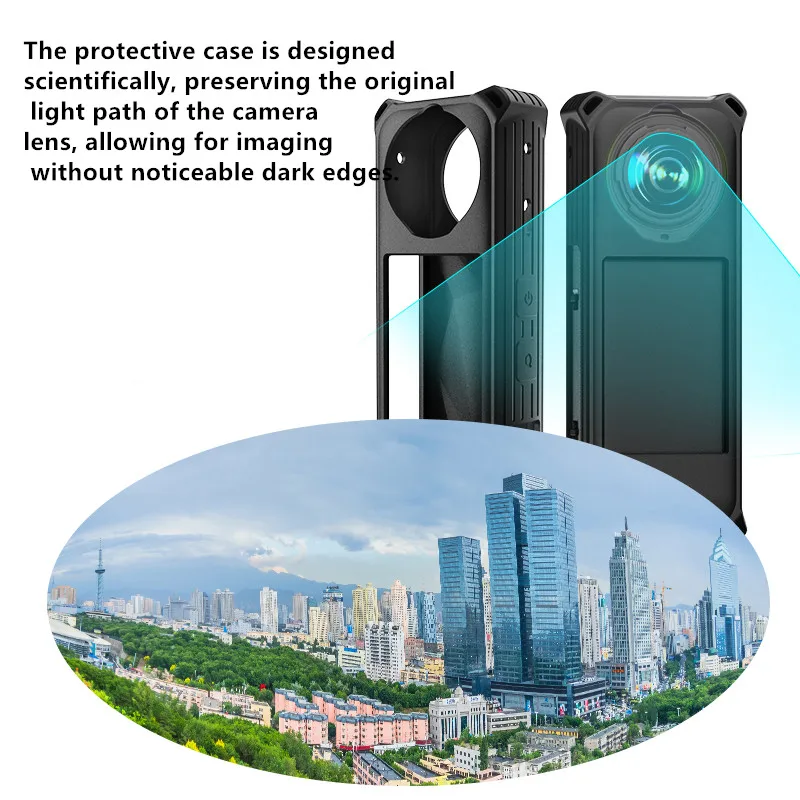 Для экшн-камеры Insta360 X5, силиконовый чехол, противоударный защитный чехол, пылезащитная панорамная спортивная камера, аксессуары