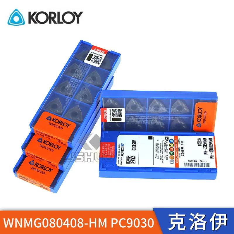 KORLOY WNMG060404,WNMG060408,WNMG080404,WNMG080408,WNMG080412-HS GS HM HA PC9030 Carbide Inserts WNMG Insert