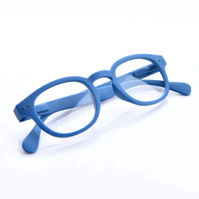 Trendige und modische Presbyopie-Brille mit Federscharnierbeinen, rundem Rahmen und HD-Gläsern, Dioptrien 0 bis +4,0 – Detail 2