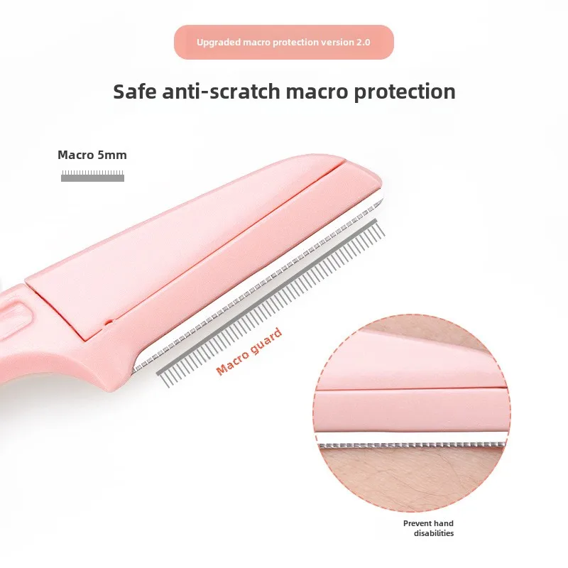 3 ชิ้น/กล่องความปลอดภัยมีดพับคิ้วสําหรับผู้หญิง Face Eyebrow มีดโกน Eye brow กําจัดขน Trimmer ใบมีดสแตนเลส