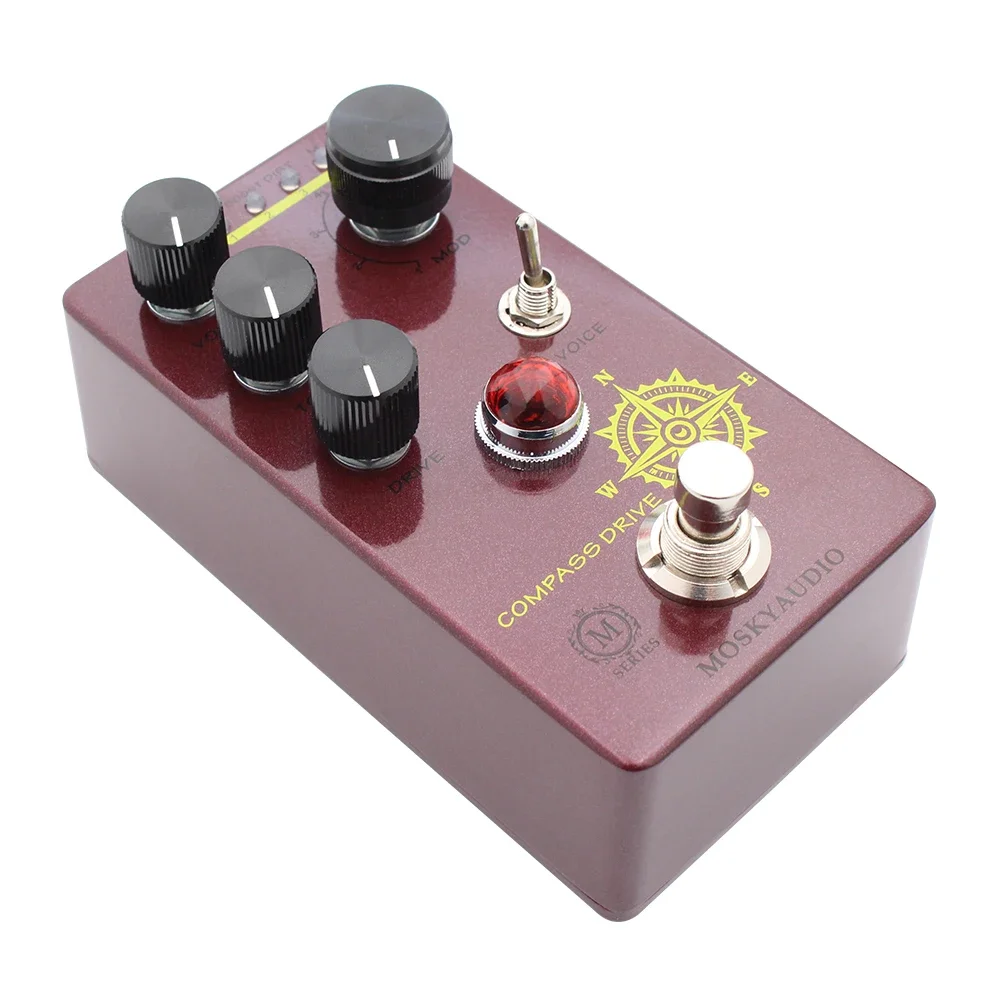 MOSKY Compass Drive Guitar Pedal Overdrive Effect Pedal 4 Modes Button for Guitar Accessories Bass