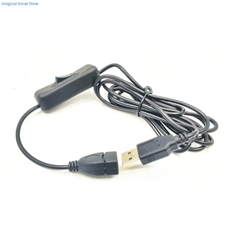 N2UB USB2.0 Extension Cable with On Off Switches Male to Female Port Extender Cord