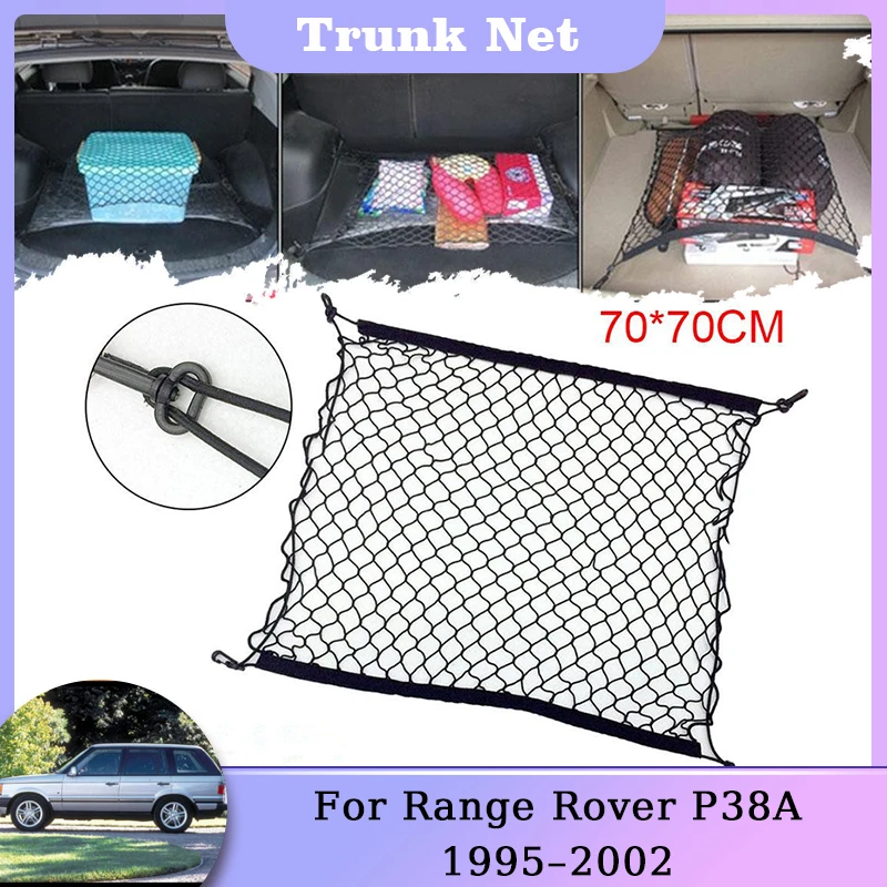 Trunk Storage Net For Land Rover Range Rover P38A MK2 1995 1996 1997 1998 1999 2000 2001 2002 Nylon Mesh Cars Rear Luggage Parts