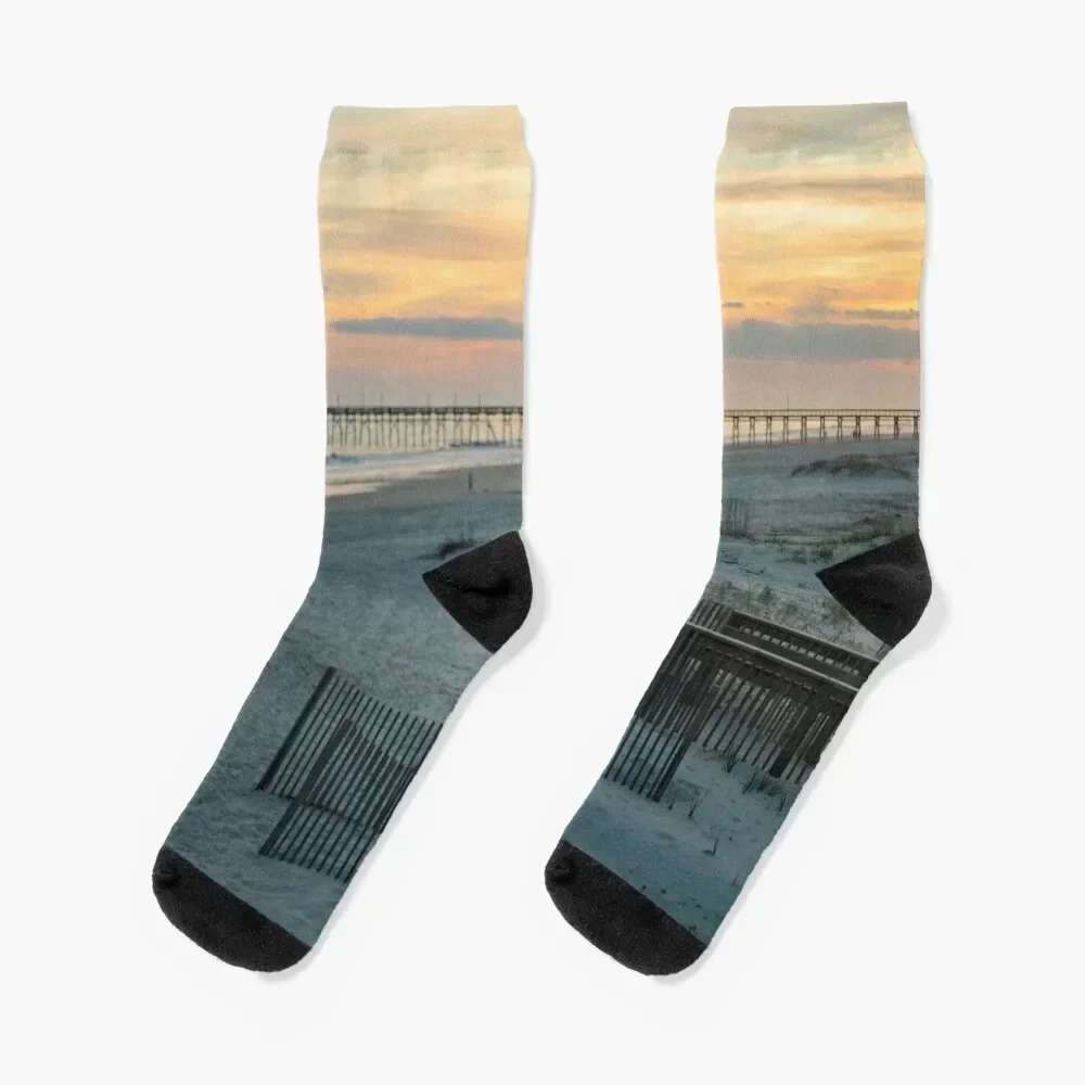 

Ocean Isle Beach Socks warm winter men cotton high quality Crossfit anime Socks Men's Women's
