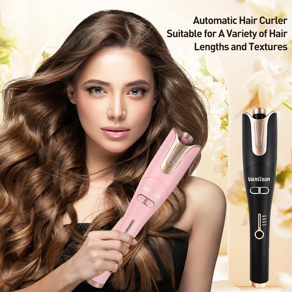 VANLISON Smart Automatic Curling Irons Hair Curler 12 Months Warranty Free Home Delivery From Jeddah Warehouse