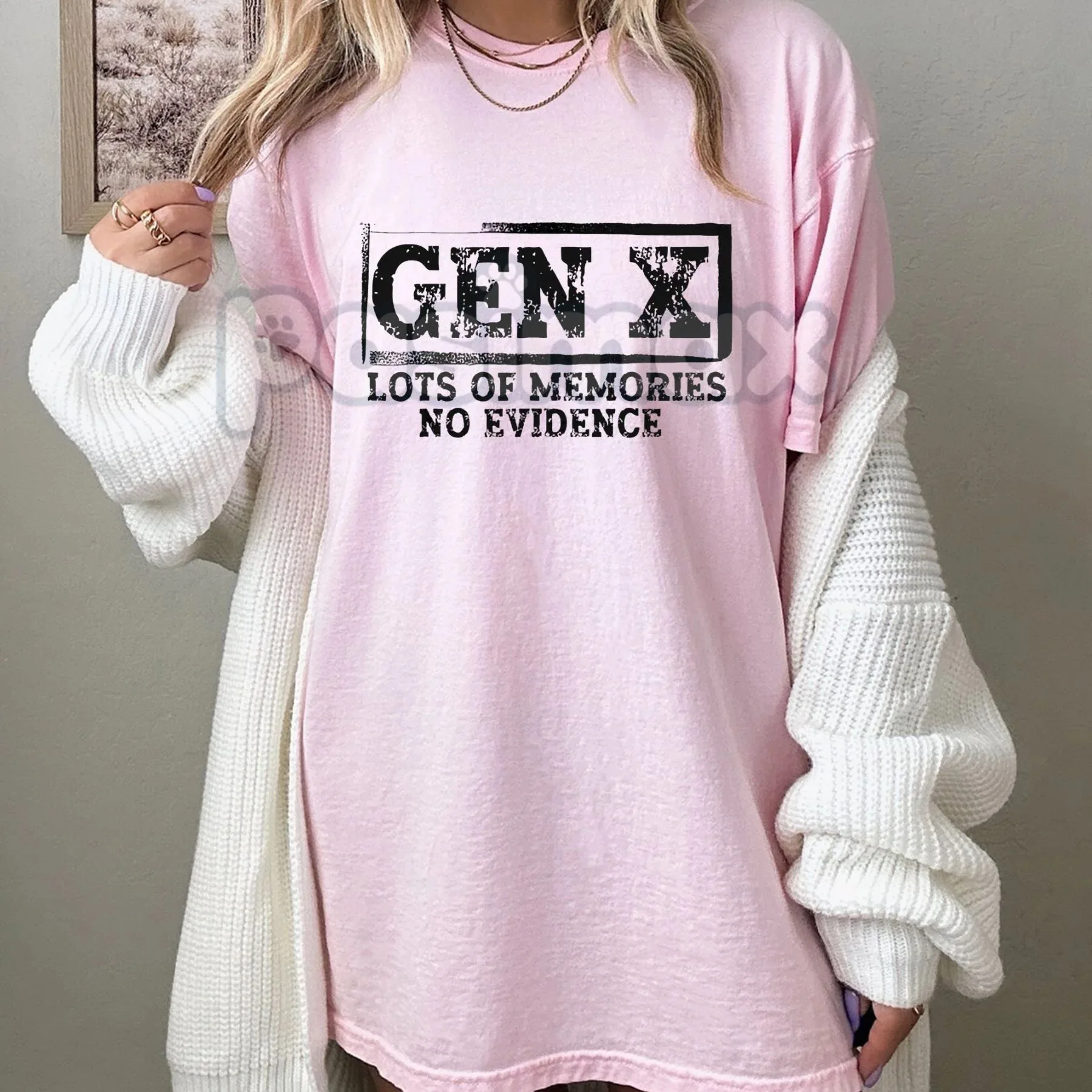 Gen X الكثير من الذكريات بدون ثبات، تي شيرت فاخر عالي الجودة لكل من الرجال والنساء، أفضل صيفي Y2k