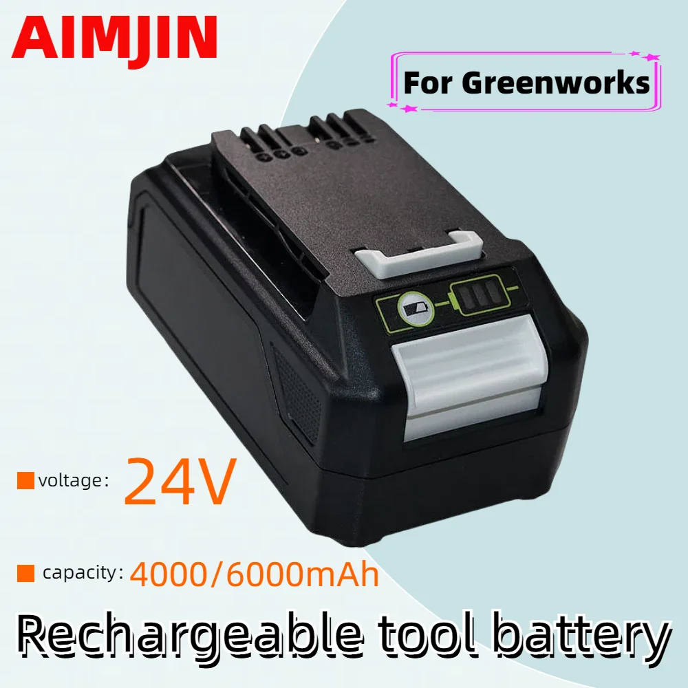 

24V 4.0/6.0AH For Greenworks Lithium Ion Battery (For Greenworks Battery) The original product is 100% brand new