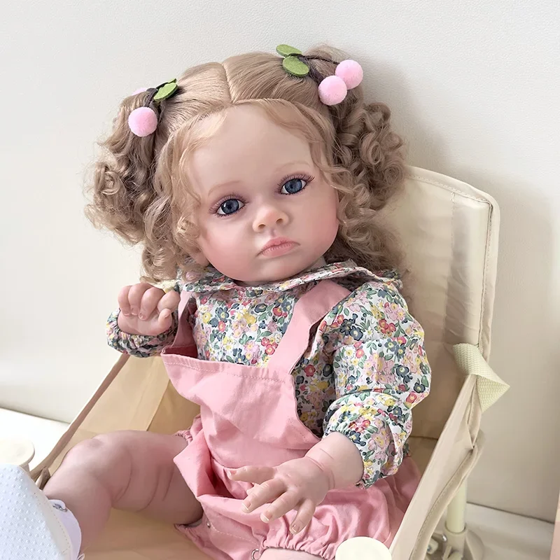 60CM Finished Reborn Toddler Girl Doll Tutti Hand Paint Doll High Quality 3D skin multiple Layers Painting Visible Veins