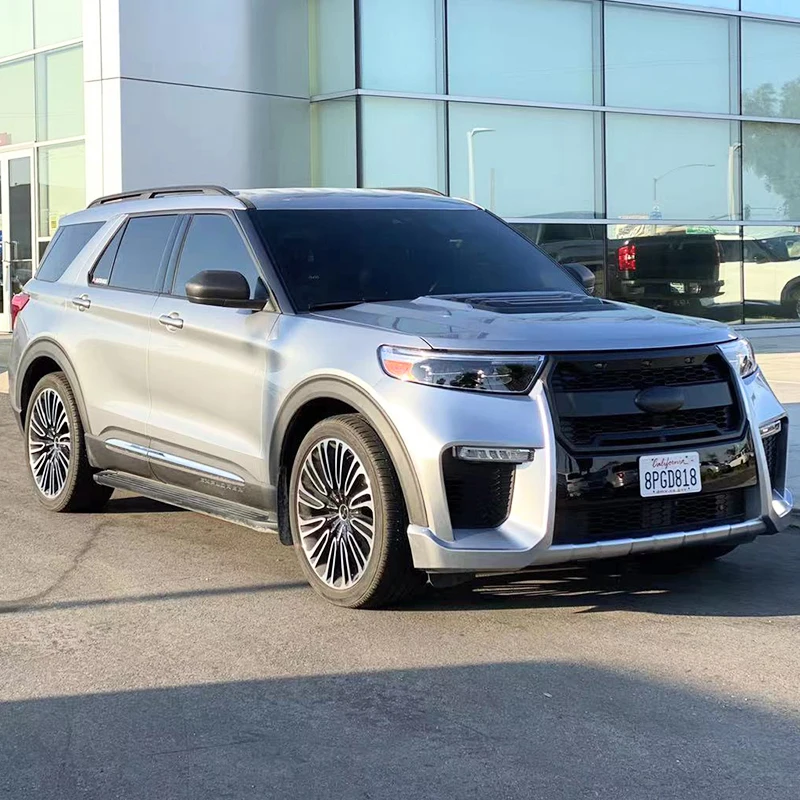 

Suitable for 20-23 Ford domestic explorer modified front face surrounded Raptor model China net American hood modified
