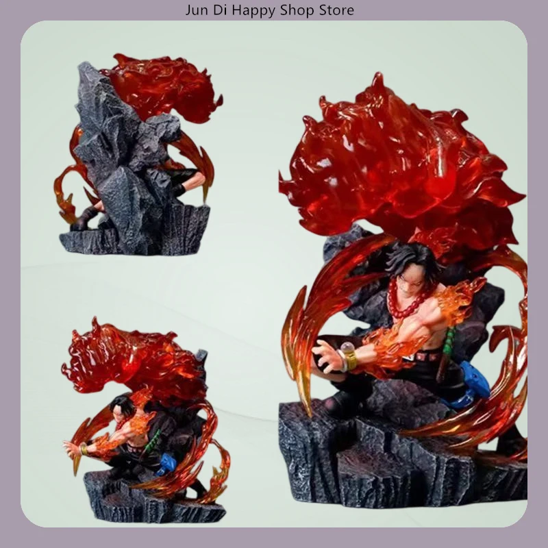 

One Piece 17cm Fire Fist Ace Big Fist Anime Figure Model Statue Collection Desktop Decoration Ornament Toys Gifts for Fans