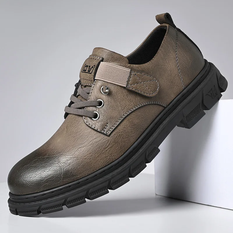 

2025 New Luxury Men's Leather Shoes Business Casual Breathable British Style Casual Shoes Soft Bottom Versatile Work Shoes