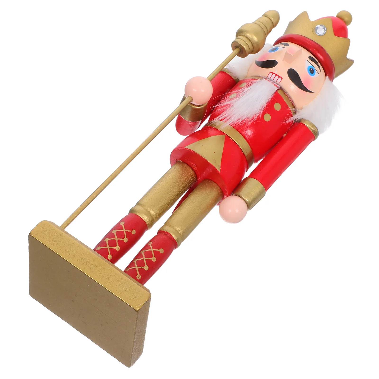 Christmas Nutcracker Soldier Reusable For Christmas Decor Winter Decor Traditional Wood Figure Ornament Vibrant