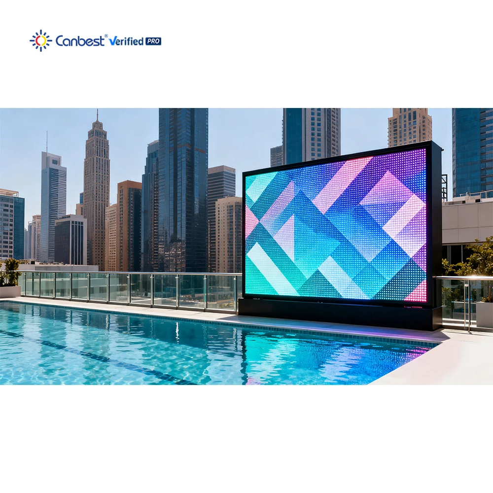Commercial Poolside LED Video Wall IP66 Waterproof LED Display Screen Moisture Proof And Salt Spray Resistant For Water Parks