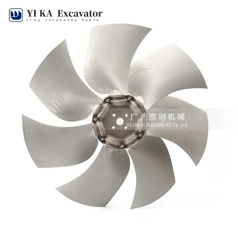 For Excavator engine fan blade PC200-8 6D107 Cummins QSB607 7 blade heat dissipation blade