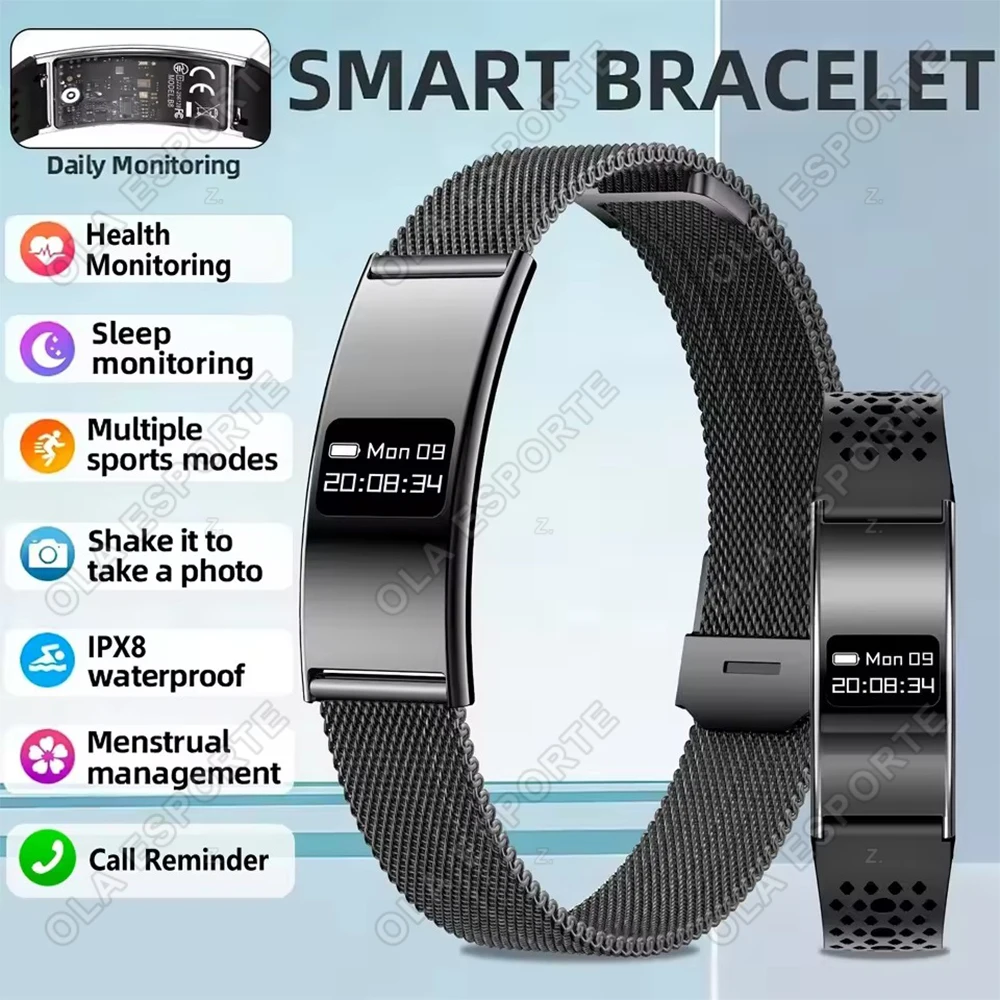 New 2.8mm Ultra-thin Smart Wristbands Heart Rate Health Monitoring Smart Bracelet Waterproof Sports Electronic Smart Watch HW12