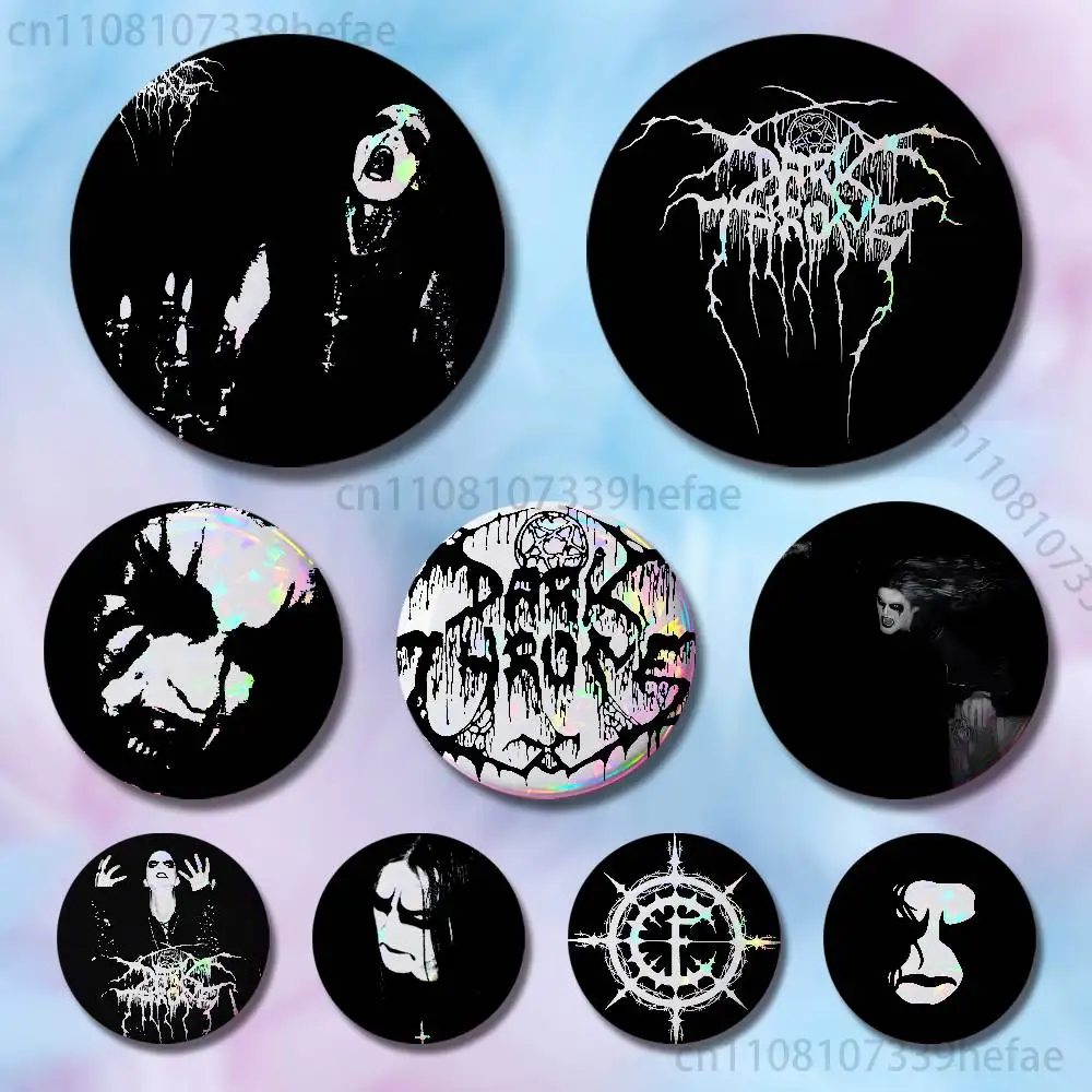 

D-Darkthrone B-Band Badges 25 32 44 58 75 mm Round Cosplay Pin Bag Decor Fans Collect Friends Gifts Brooch Souvenir
