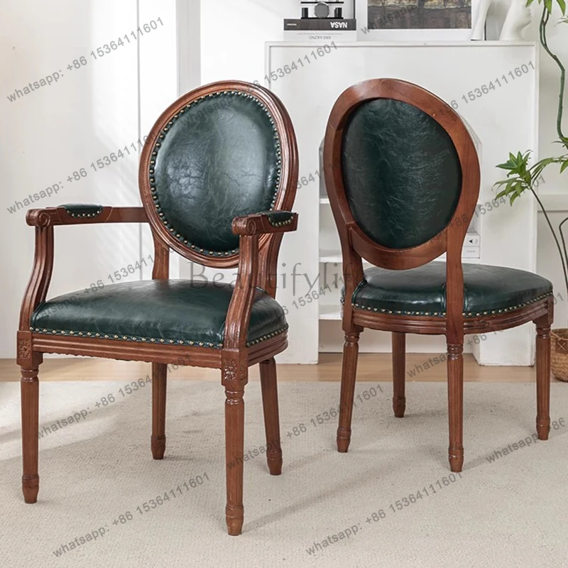 Set Of 2 Retro Dining Chairs Mid Century Trendy Classic Design Dining Chairs Upholstered Waterproof Meubles De Chambre Furniture
