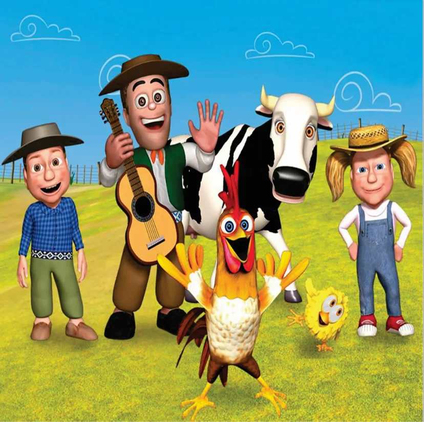8x8FT Blue Sky Farm Red Barn Granja Green Garden La Granja Zenon Custom Photo Background Backdrop Seamless Vinyl 240cm x 240cm image 3