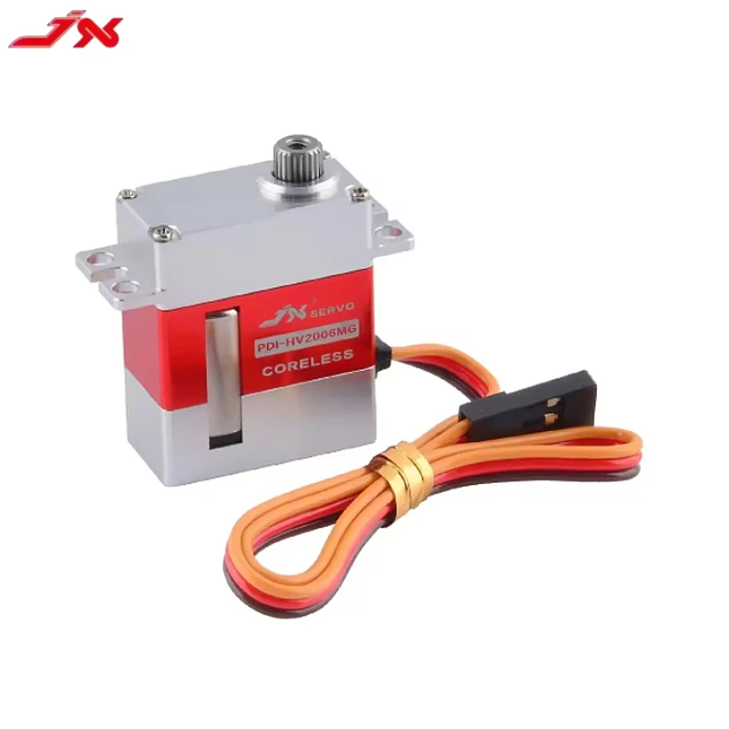 Jx servo PDI-2004MG 4.2kg 0.08s completo cnc alumínio escudo digital coreless motor servo para rc carro drone planador helicóptero rastreador