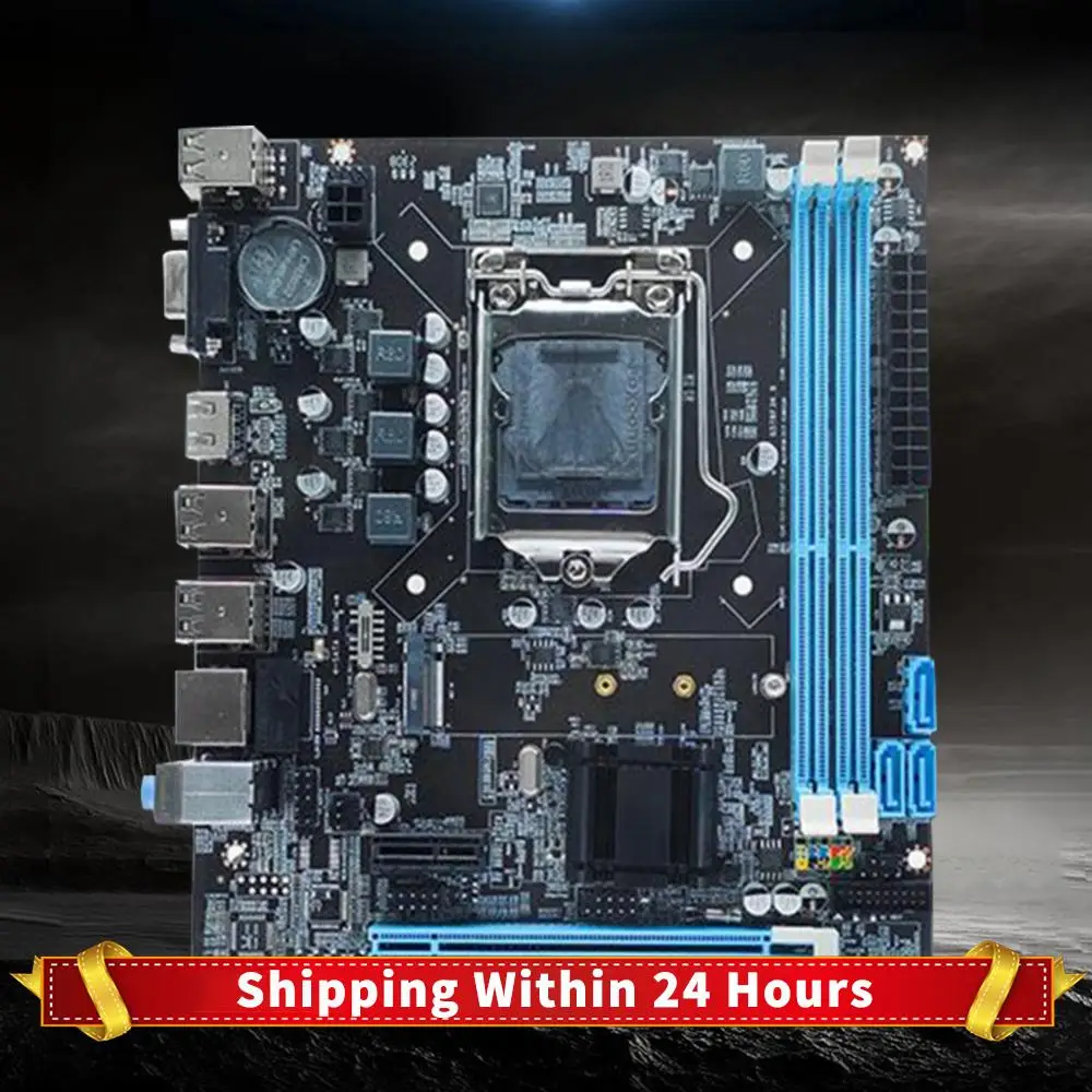 

H61 Motherboard with LGA1155 I3/I5/I7 CPU 16GB Micro-ATX Dual Channal DDR3 1066/1333/1600 MHZ for Desktop Computer Main Board