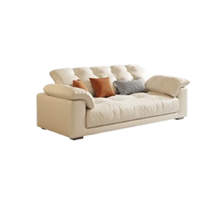 Modern Living Room Sofas Genuine Leather Sofa Nordic Sectional Living Room Puff Couch Muebles Para El Hogar Home Furniture