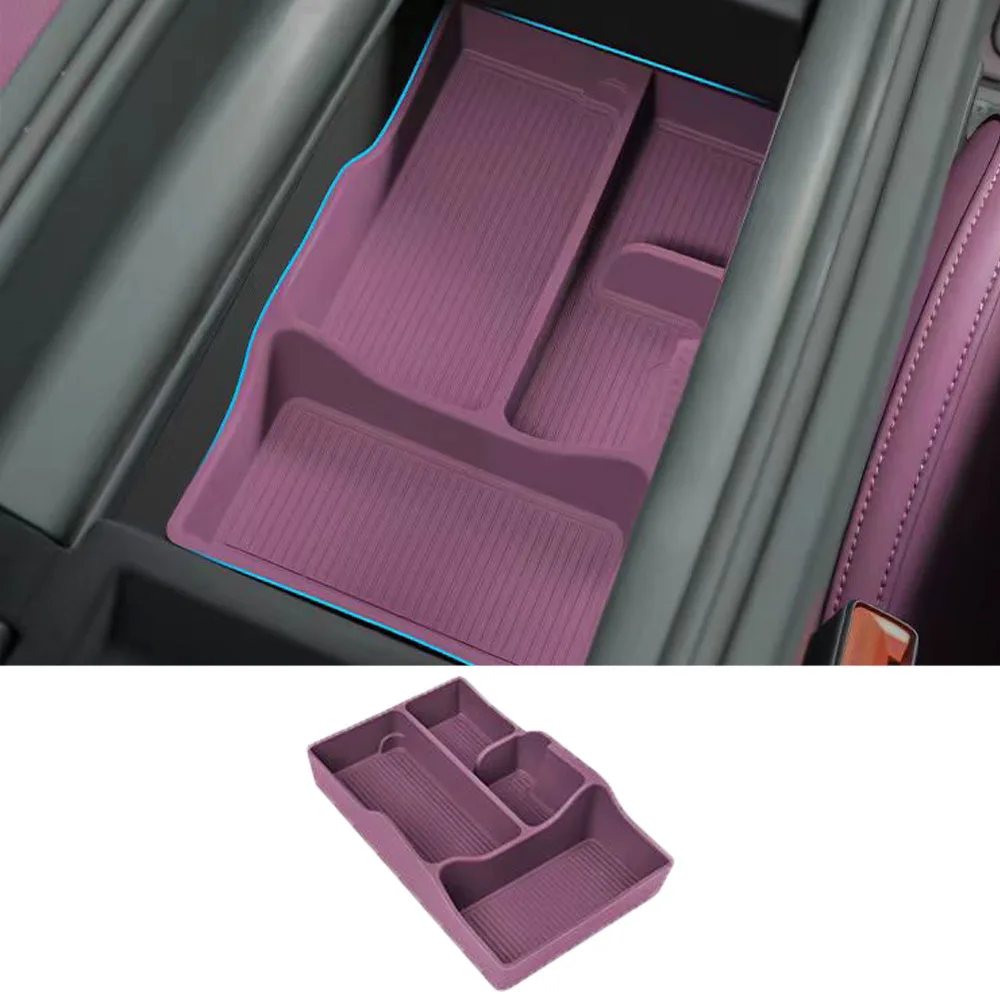 

Подходит для Xiaomi SU7 2025 2026, подлокотник, силиконовый ящик для хранения, специальный ящик для хранения с центральным управлением, аксессуары для интерьера