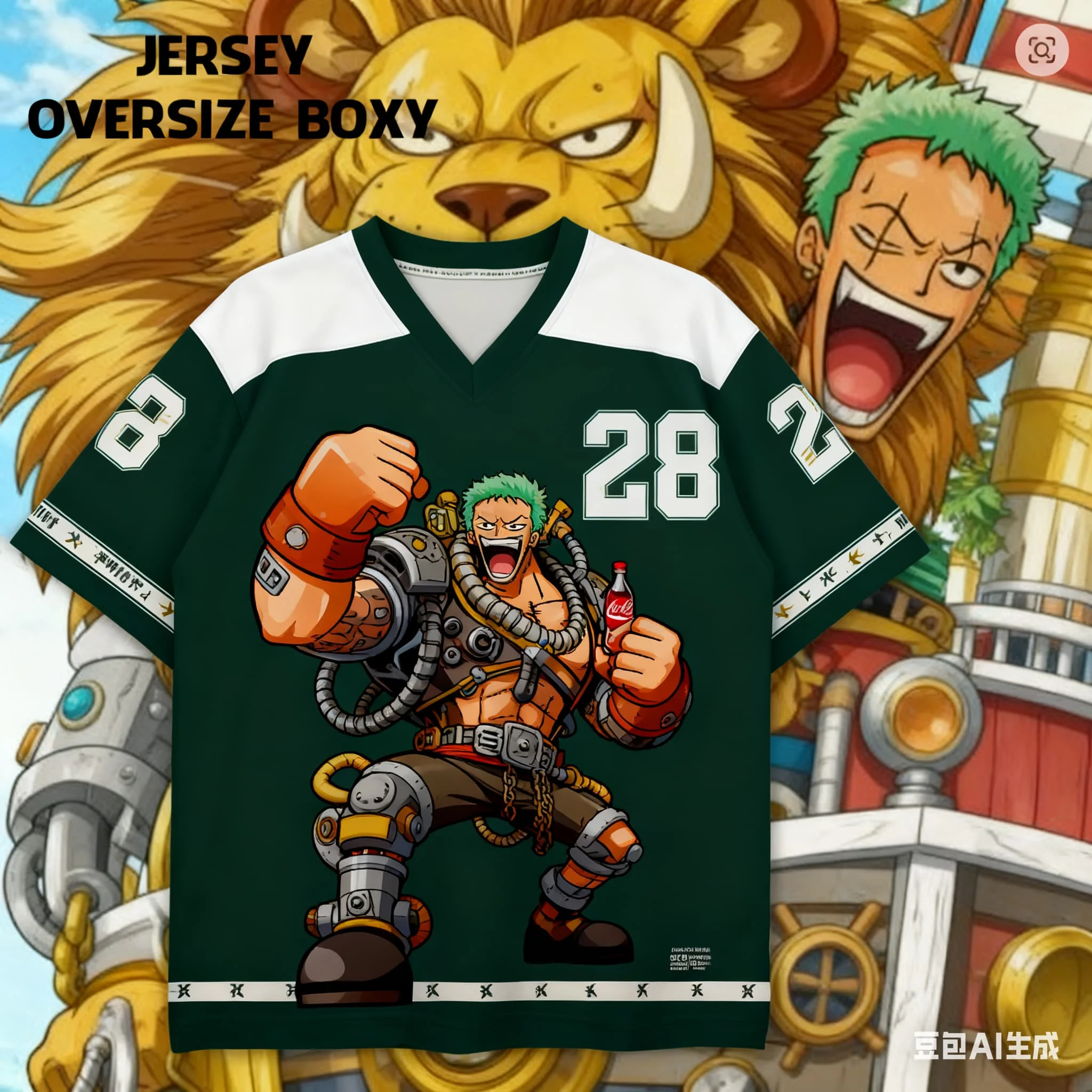 

2026 New Bandai Anime One Piece Chopperman Summer Jersey T-Shirt Oversized 3d Print Adults Children Multifunctional Top Clothing