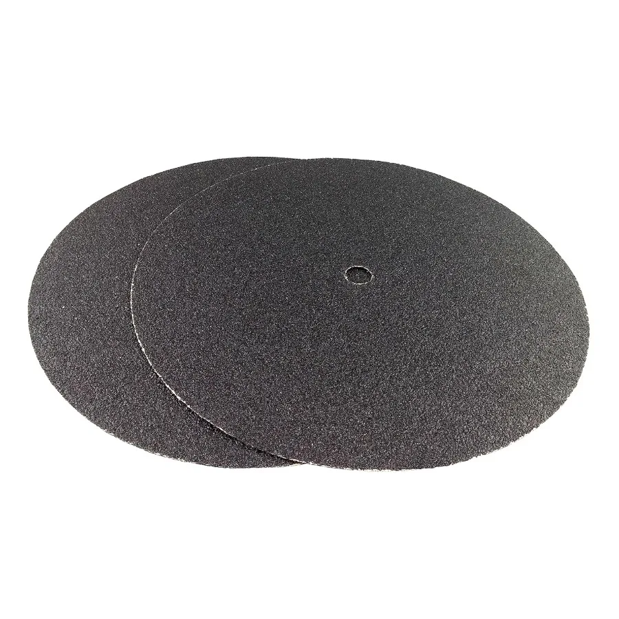 16 inch Sanding Discs Double Sided Round Sand Paper Discs Black Silicone Carbide Floor Sanding Disc 10 Pack 36 Grit Orbital San