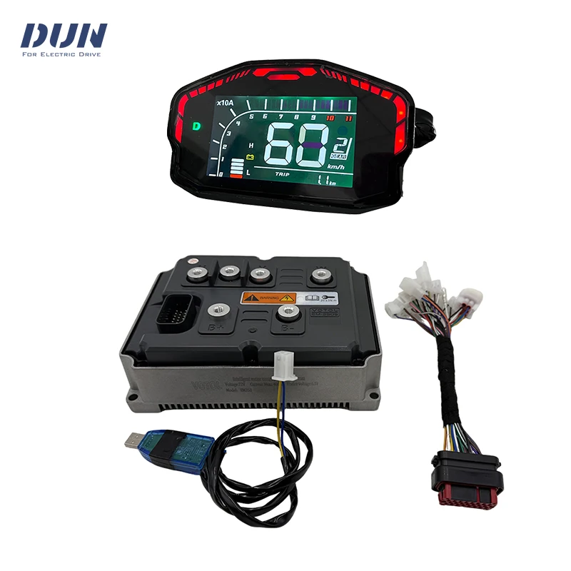 

VOTOL EM350S Brushless DC Boost 600A Peak 1300A 10KW-12KW Programmable Controller with DKD Display for In-Wheel Mid-Drive Motor