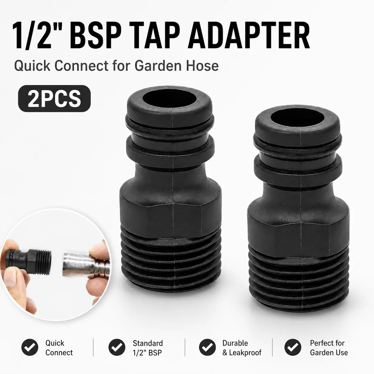 2/4PCS 1/2