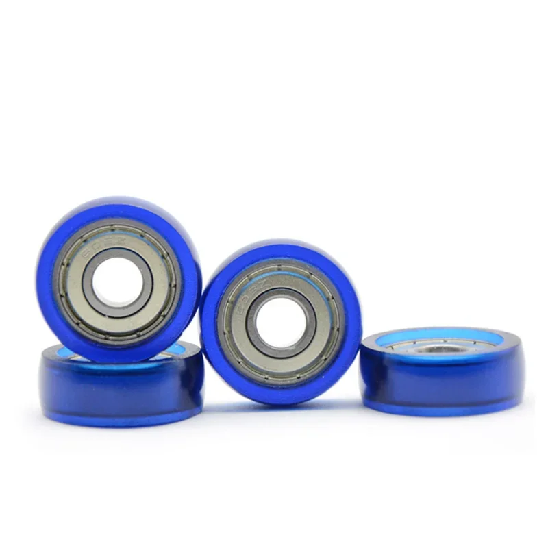 Micro Deep Groove Ball, Plastic-Coated Bearing Can Be Door and Window Roller and Pulley Bearing, Model 608Z 8*22*7Blue and white