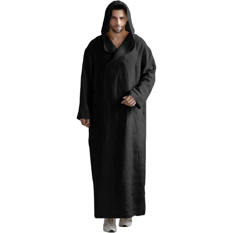 

Kaftan for Men Muslim Clothes for Men Long Sleeve Thobe for Men Mens Caftans Big and Tall