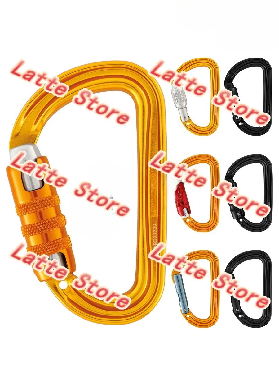 for M39 Rock Climbing Ice Climbing D-Type Main Lock with Anti-loss Hole Lightweight Small Quick Hanging Spot