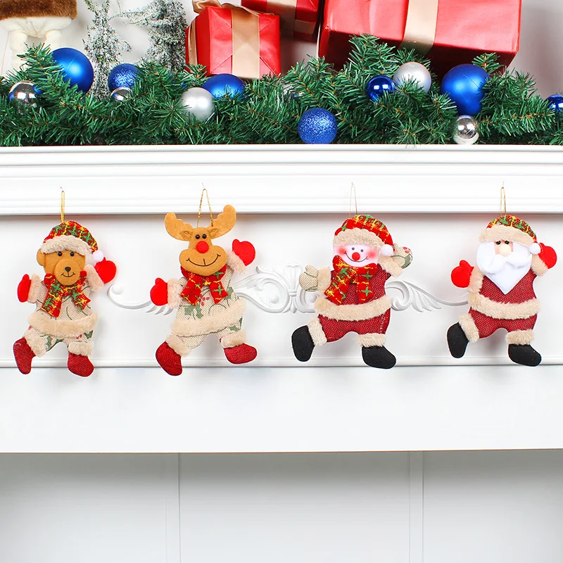 

Christmas Ornaments DIY Cute Snowman Deer Christmas Tree Decorations Santa Claus Gifts Xmas Ornaments for New Year Party Supplie