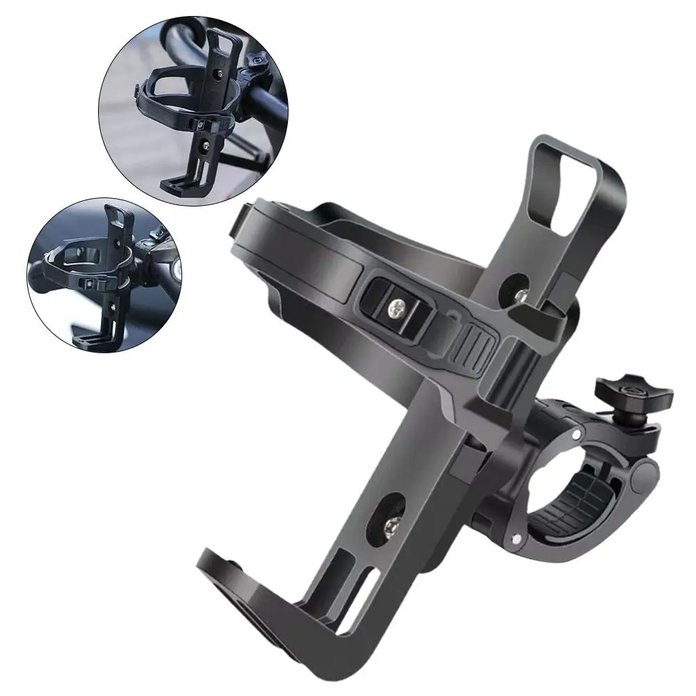 Rotatable Bike Water Bottle Cage Multifunction Cycling Beverage Holder Adjustable Grip For Mountain Bike Road Bike Kids Bik P4d0