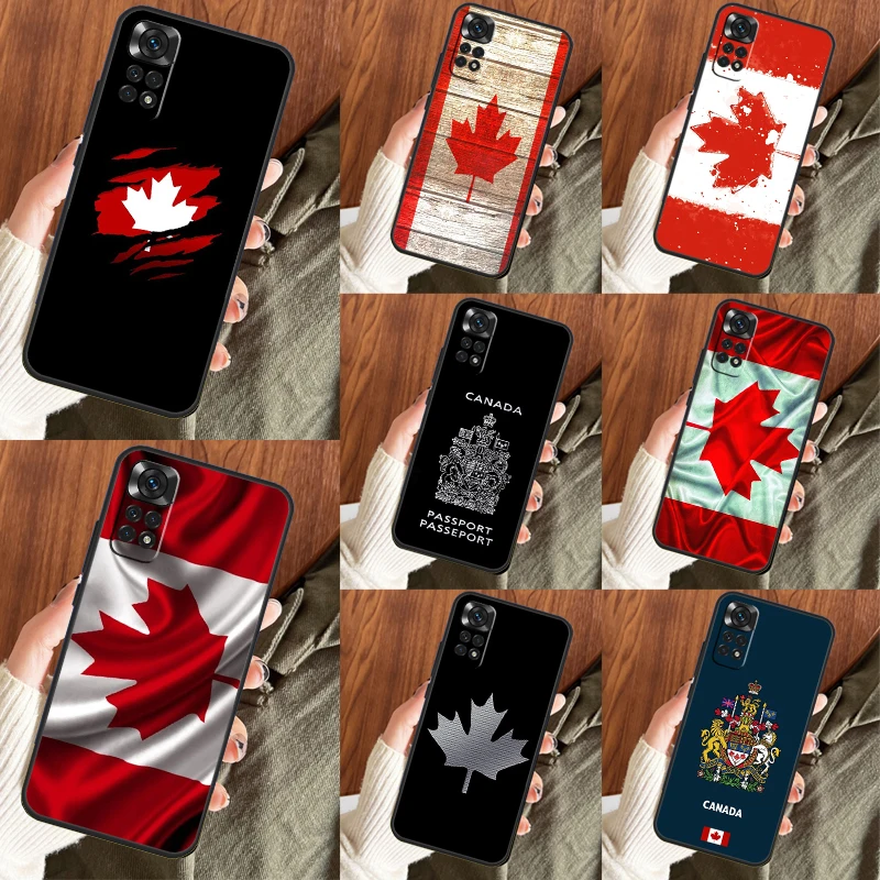 Canada Canadian Flag Funda For Xiaomi Redmi Note 10 8 9 11 12 Pro Plus Note 11S 10S 9S Redmi 12C 10C 9A 9C Case