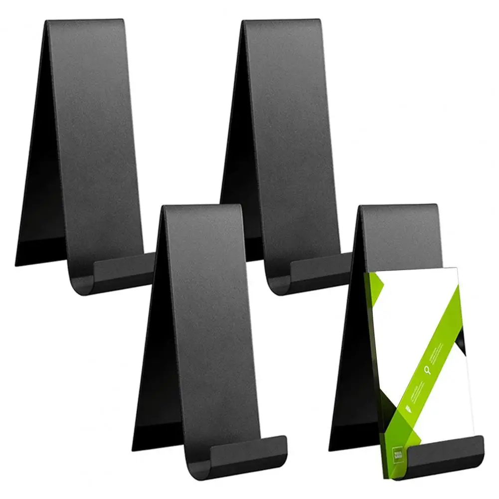 

4 шт. металлический держатель для брошюр, настольный флаер, подставка для брошюр, вертикальный органайзер для литературы для меню, журналов