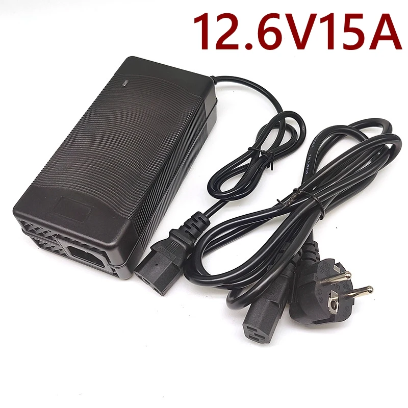 Li-ion Bateria Carregador Rápido, 12 V, 15A, 12.6V, 15A, XT60, XT90, Conector 3S, Lithium RV, Bateria do Sistema Solar