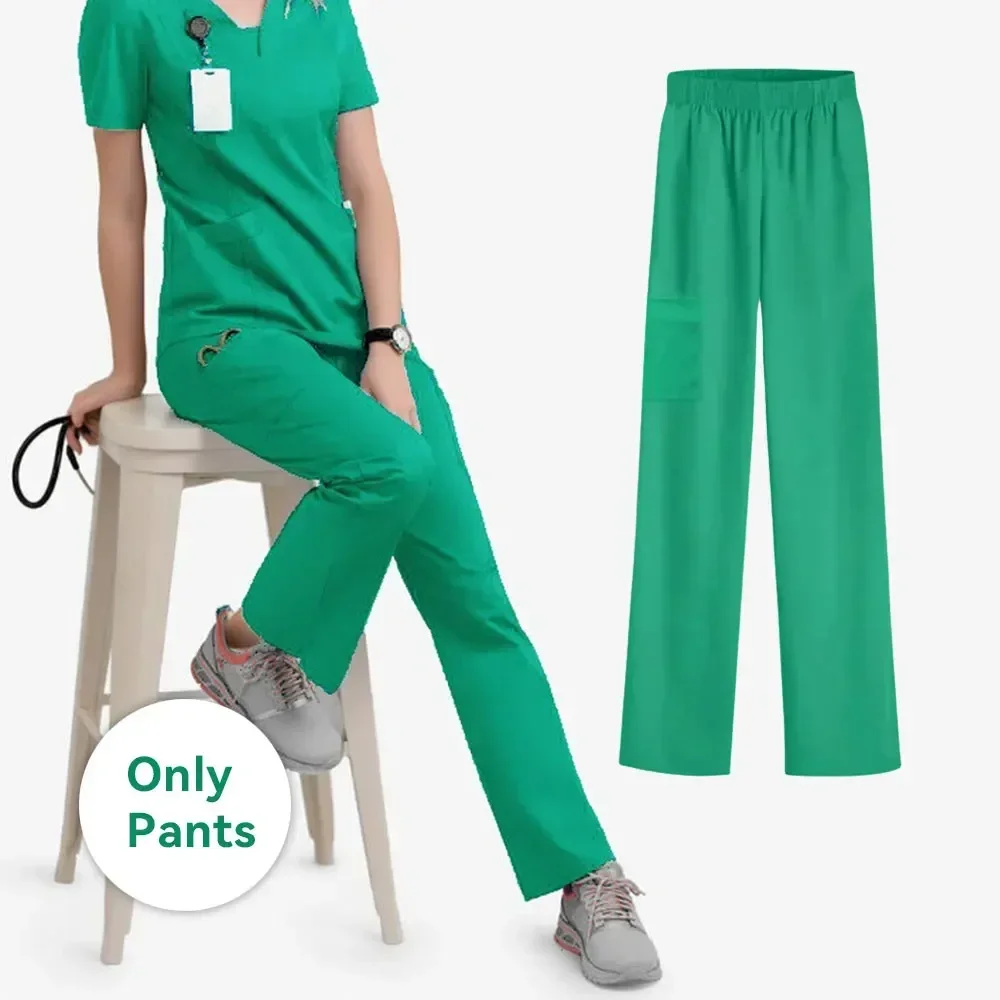 

Surgical Uniform Pants Woman Scrub Pants Medical Nurse Beauty Salon Workwear Clinical Scrubs Pants Spa Doctor Nursing Tunic Suit