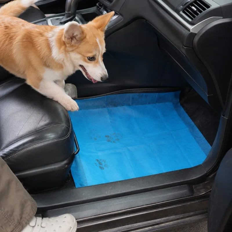 10-30pcs Disposable Non Woven Fabric Car Floor Mats for Pet Mud Snow Absorbent Protective Cover Car Detailing Interior Accessory