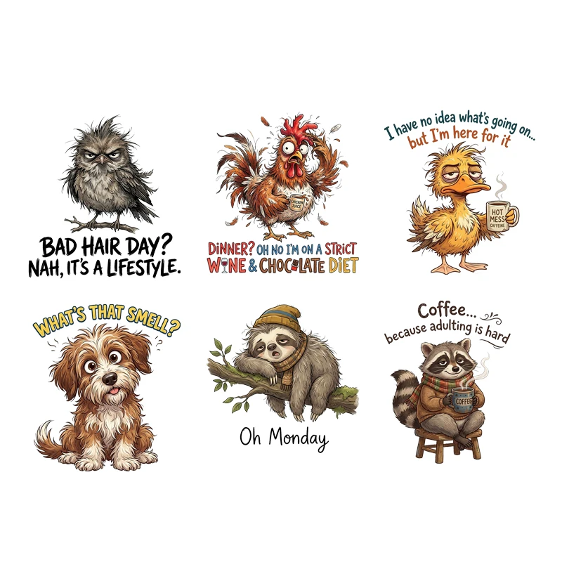 Large Muscle Animal DIY Patch For Working Bull and Horse Talent Bodybuilding Iron on Heat Transfers Stickers For Mens Clothes