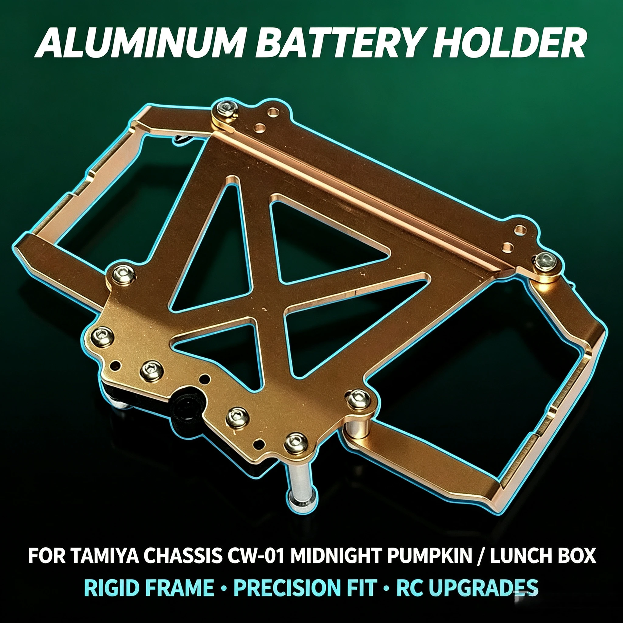 Aluminum Battery Holder for Tamiya Chassis CW-01 Midnight Pumpkin Lunch box
