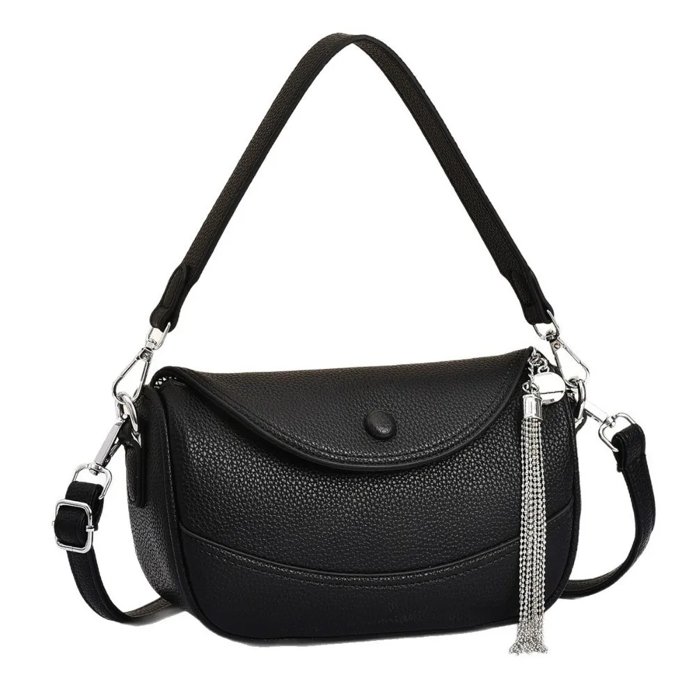 NEW Square Shape Crossbody Bag PU Leather Minimalist Style Lady's Shoulder Bag Litchi Grain Texture Underarm Bag Urban Lifestyle