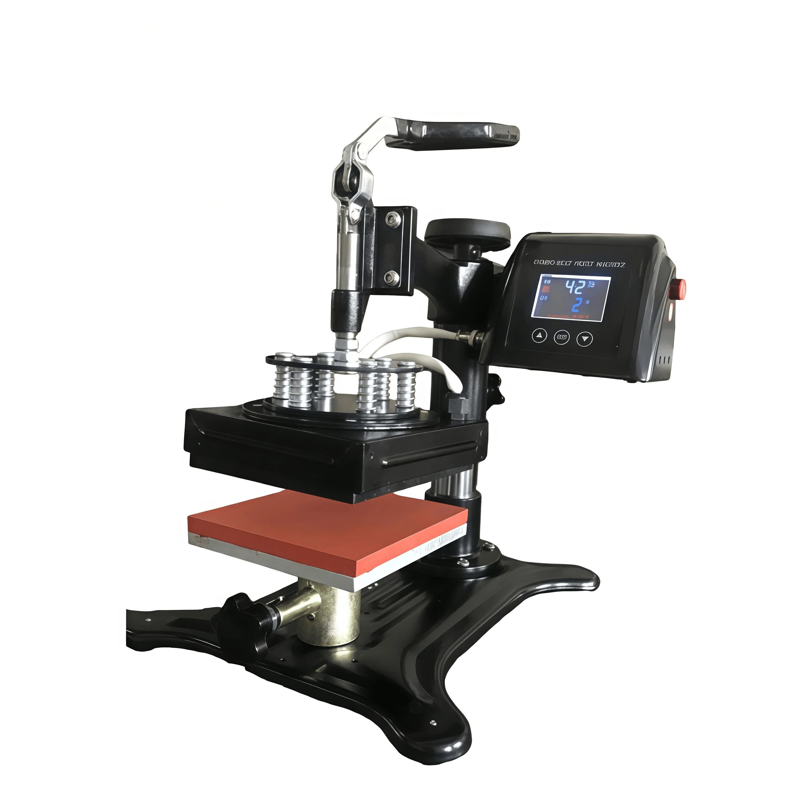 10*10cm Small Manual Heat Press Machine for T-Shirt Logo Label Heat Transfer Printing Equipment