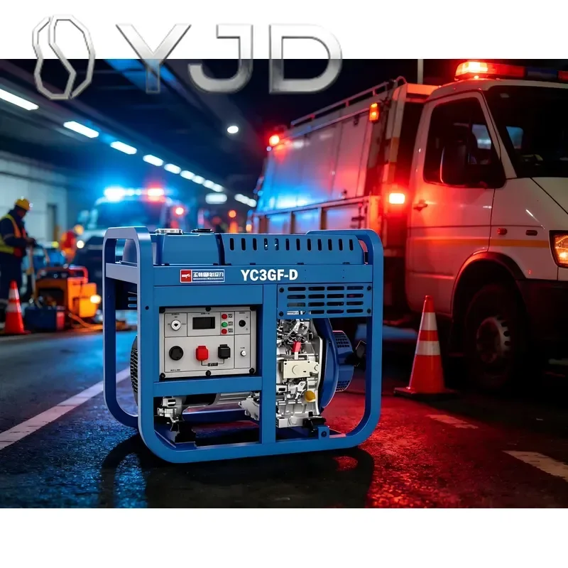 YJD Manual Electric Start Super Silent Diesel Generator 2.8KW 3.2KW 380V/220V Rated Voltage ATS Generator Set