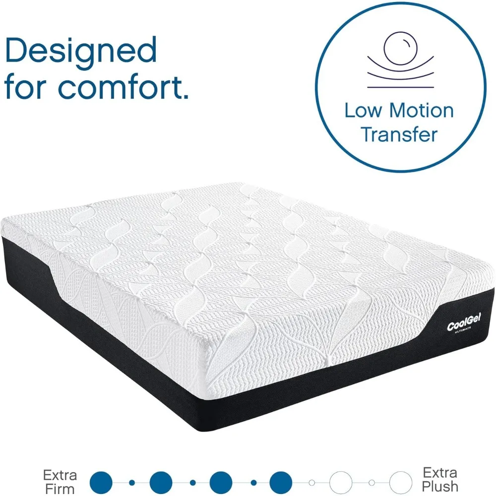 Memory Foam 14-Inch Mattress with 2 Bonus Pillows, Mattresses