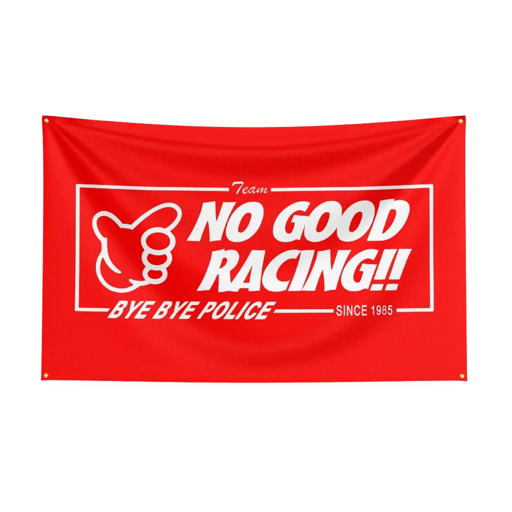 N-N-O G-G-O-O-D R-AC-IN-G LO-OP-ON-E car Flag Forcarnival Garage match campaign Club fan collection Car Lovers pennant