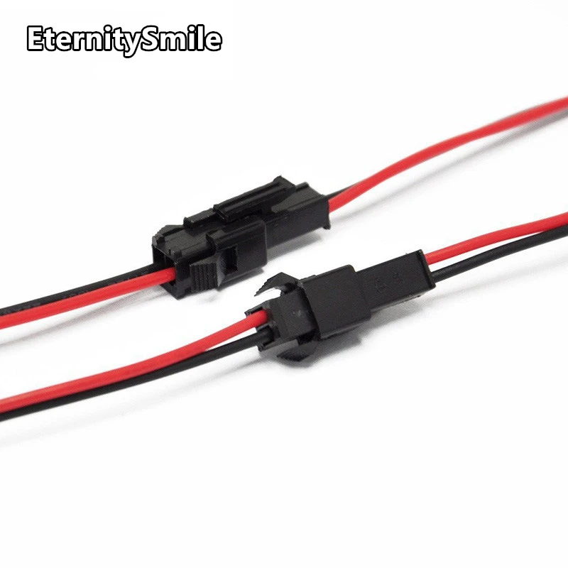 Custom Battery Cable Harness Jst Sm2.54 Pitch 2pin Male To Female Terminal Connector Wire Cable Harness