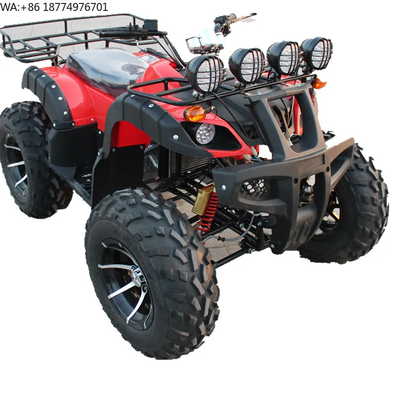 Heavy Duty Utility Automatic CVT with Front Rear Cargo Racks and Tow Hitch for Farm Work ATV 125cc